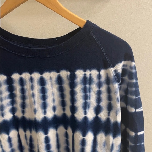 Navy/white Tie-Dye Sweatshirt - Picture 3 of 5